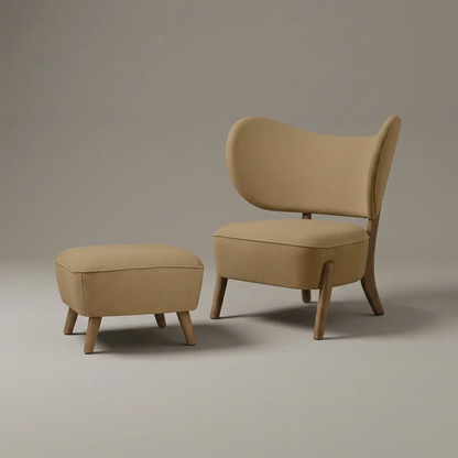 TMBO Lounge Chair with Pouf