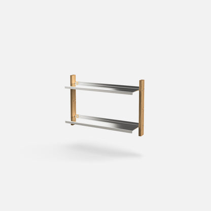 MOD Shelving System Aluminium and Oak